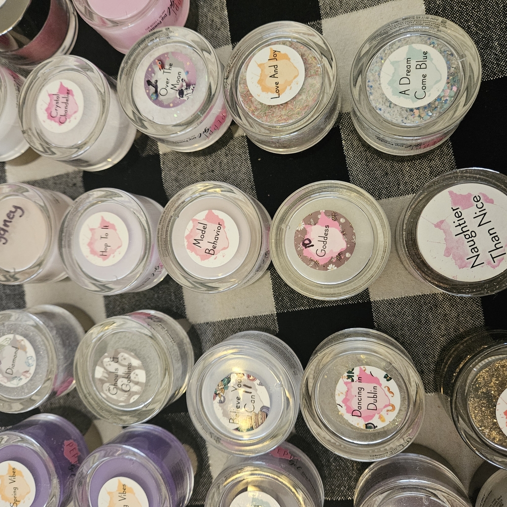 1 Oz And .05 Oz Peppi Gel Assorted Nail Powders